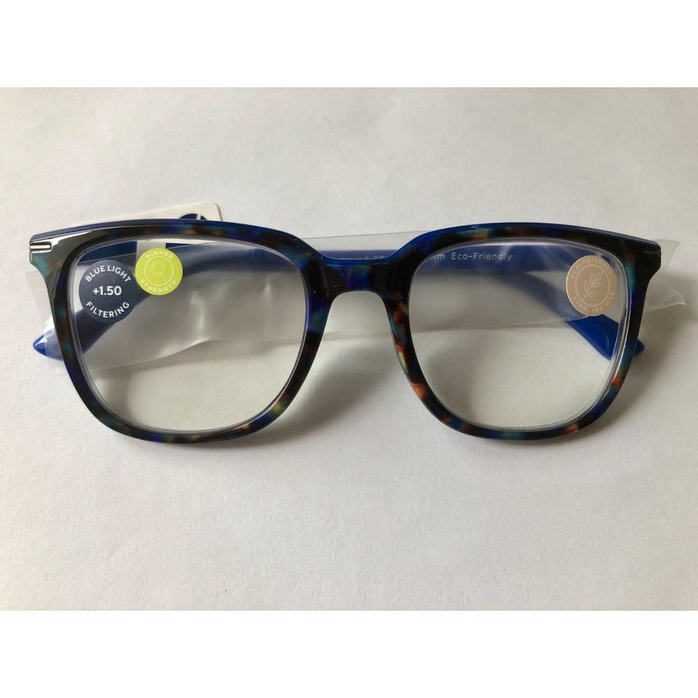New‎ Cobalt Tortoise Dante Peepers Reading Glasses +1.50